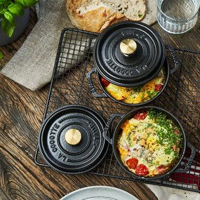 Staub Cocotte Mini hrniec okrúhly 10 cm/0,25 l čierny, 1101025