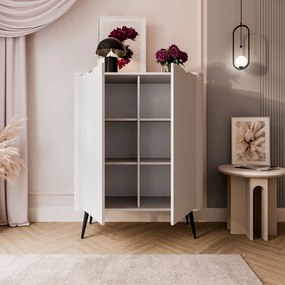 Vysoká komoda CORA II biela