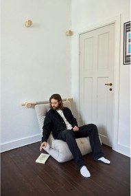 Tmavohnedé menčestrové kreslo Hooked – Karup Design