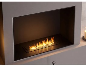 InFire - Vstavaný BIO krb 7,5x50 cm 3,5kW čierna