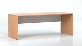 DREVONA Kancelársky stôl LUTZ 200x80 buk + biela