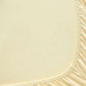 Goldea plachta jersey s napínacou gumou - banánová 200 x 220 cm