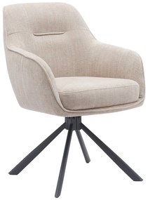 Krémovobiele čalúnené jedálenské kreslá v súprave 2 ks Avola – Unique Furniture