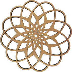 AMADEA Drevené prestieranie okrúhle mandala, masívne drevo, priemer 33 cm