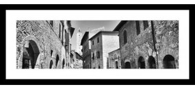 B&W rámovaný obraz 25x60