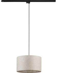 Luster na lanku do lištového systému TRACER 1xE27/15W/230V pr. 38 cm čierna/šedá