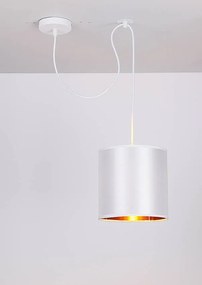 Candellux Bielo-medený závesný decentrálny luster Atlanta pre žiarovku E27 31-00637