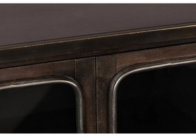 Čierna kovová vitrína 60x100x35 cm Denza – Dutchbone