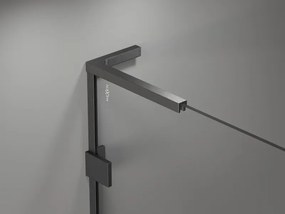 Mexen Lunar, L Duo sklápací sprchový kút 70 x 70 cm, 8mm číre sklo, profil grafit brúsený, 834L-070L-070P-66-00