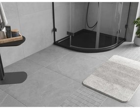 Mexen Flow, štvrťkruhová sprchová vanička slim 80 x 80 cm, čierna matná, 46Q708080