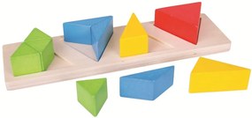 Bigjigs Toys Vkladacie puzzle zlomky trojuholníky