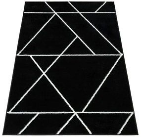 Koberec LIMA C877B čierny / biely