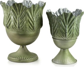 Sada 2 ks květináčů MARINA I zelená