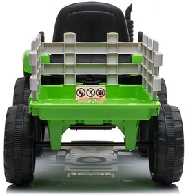 Detské elektrické autíčko BestBerg BBCC-30G - traktor / od 3 rokov / nosnosť 30 kg / zelené