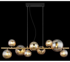 Globo 56135-9H - LED Luster na lanku RIHA 9xG9/3W/230V mosadz