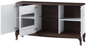 Komoda Massimo 48 165 cm bílá/mocca
