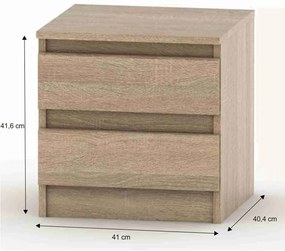 Nočný stolík HANY NEW 002, dub sonoma