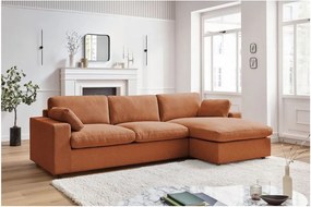 Oranžová rohová pohovka Belair – Bobochic Paris