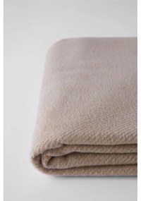 Hnedá deka s podielom bavlny Euromant Basics, 140 x 180 cm