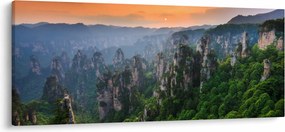 Obraz - Národný lesný park Zhangjiajie (120x50 cm)