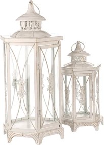 Set dvoch lampášov biely LUC304 (2 ks)