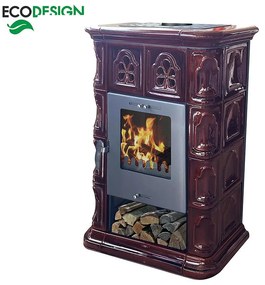 Krbové kachle Jena II coffebrown 7 kW