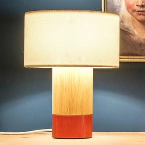 Stolná lampa Klippa koral Trooper alabaster 31cm