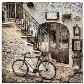 Obraz na plátne - Stará ulica v Taliansku - štvorec 3153FA (50x50 cm)