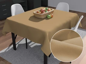 Biante Dekoračný štvorcový obrus Rongo RG-040 Kávový hnedý 90x90 cm