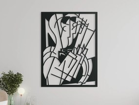 drevko Kubistický obraz na stenu Dirigent Rozmer obrazu: 43,5 x 32,5 cm, Farba dekorácie: Čierna