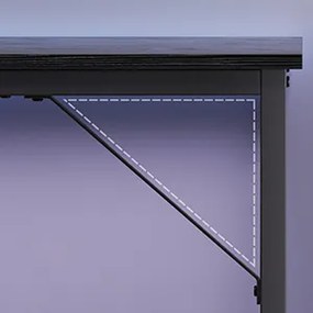 Psací stůl Vasagle Ebeny 120 cm černý