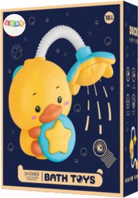 LEAN Toys Duck Duck Hračka do sprchy na batérie do kúpeľa