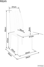 SI Stolička Atom Velvet béžová