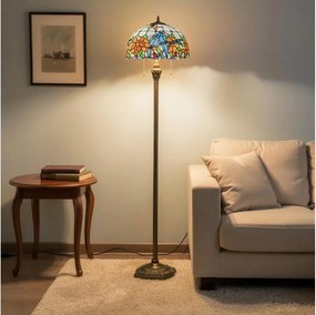 Brilagi - Tiffany vitrážová stojacia lampa JUNGLE 2xE27/60W/230V
