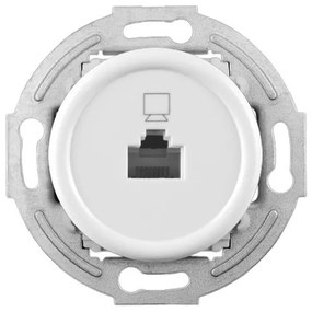 Elhard Dátová zásuvka Retro Klasik RJ45, biela KL2021W