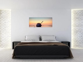 Obraz - Stroskotaná loď (120x50 cm)