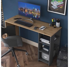 PC stolík Sikine 1 (orech + antracit) . Vlastná spoľahlivá doprava až k Vám domov. 1094916