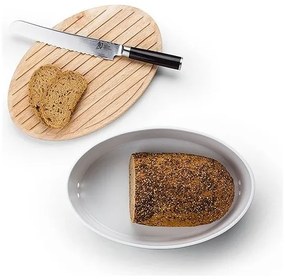 Continenta C3930 - Chlebník 13,5x30 cm biela/béžová