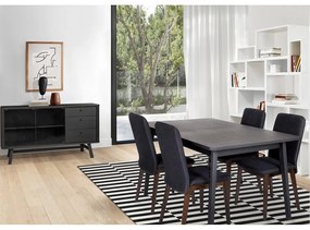 Čierny jedálenský stôl Woodman Skagen