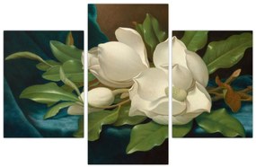 Obraz - Martin Johnson Heade, Giant Magnolias on a Blue Velvet Cloth, reprodukcia (90x60 cm)