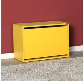 Adore Furniture Skrinka na topánky 42x60 cm žltá AD0110