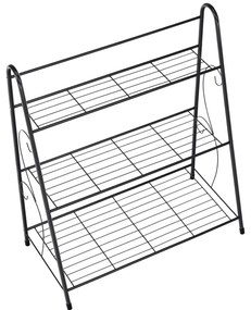 Kondela Regál, 3-policový, tmavosivá, VERUMA