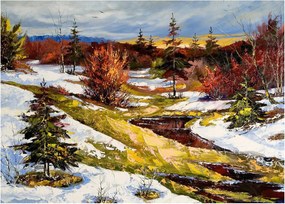 Obraz - Príchod jari (70x50 cm)