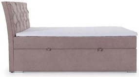 Boxspingová posteľ Marvin, ružová 160x200cm (kronos 29/BLN 04)