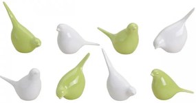 Porcelánový vtáčik BIRDETTA 9 cm - viac variantov Farba: Biela