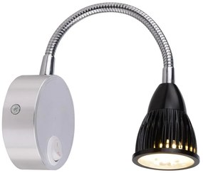 Candellux DINO Nástenné svietidlo 3W LED CHROM/ALUMINIUM BLACK 21-43733