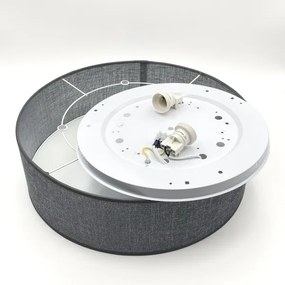 Stropné svietidlo SIRJA 2xE27/15W/230V priemer 45 cm sivé