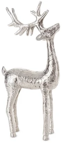 VIANOČNÁ SOŠKA DEER 39CM STRIEBORNÁ