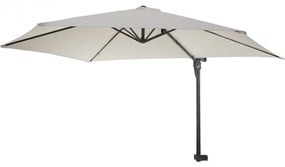 Nástenný slnečník Casoria 3 m polyester hliník/oceľ - krémová