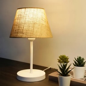 Stolná lampa AYD 1xE27/40W/230V hnedá/biela